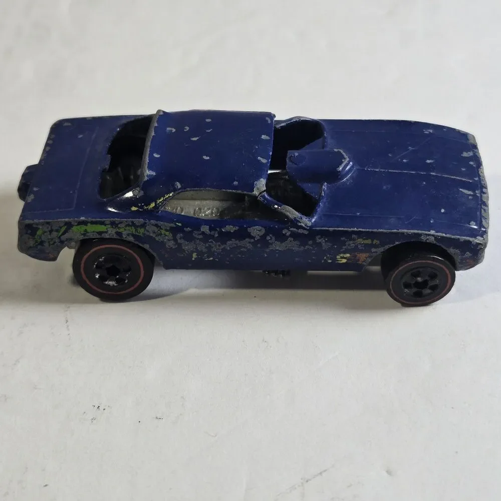 Hot Wheels Redline 1974 Flying Colors Top Eliminator Funny Car Blue Cuda